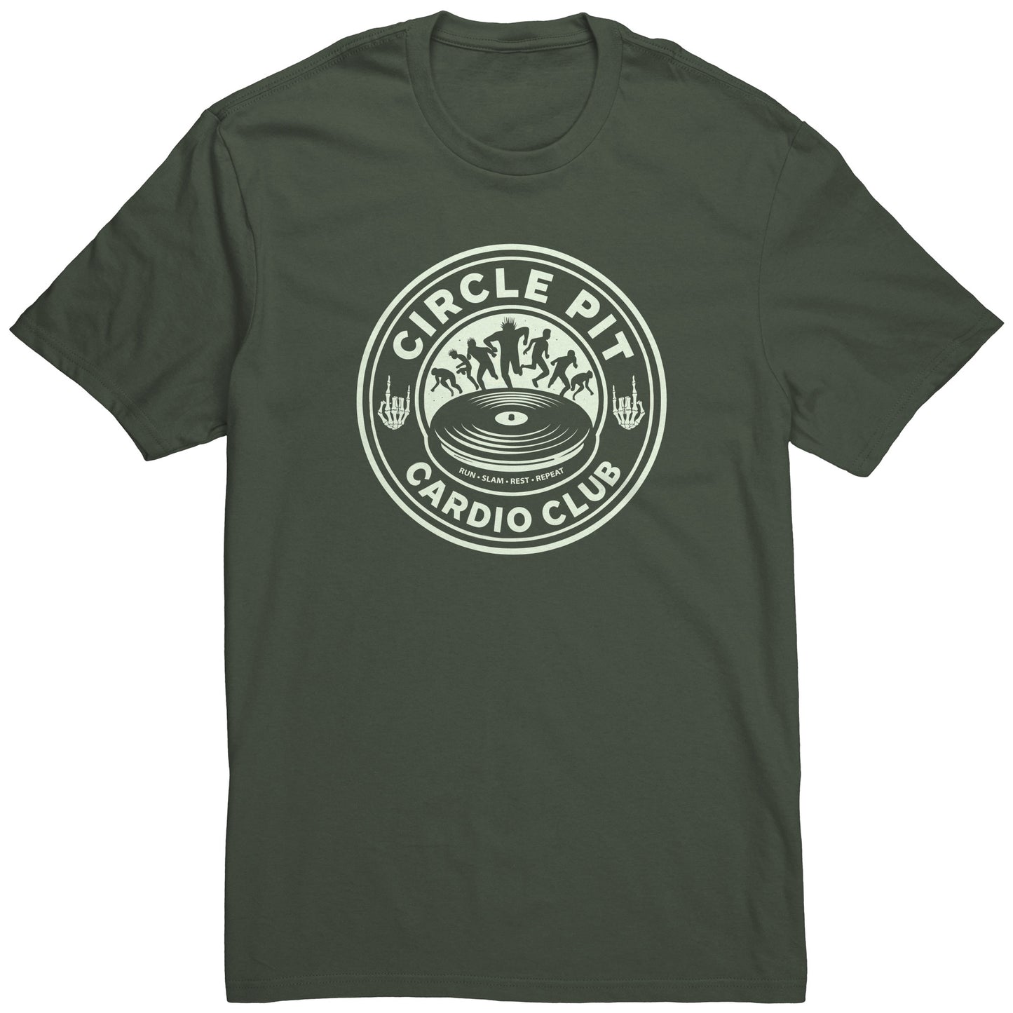 Circle Pit Cardio Club Punk Rock T-Shirt