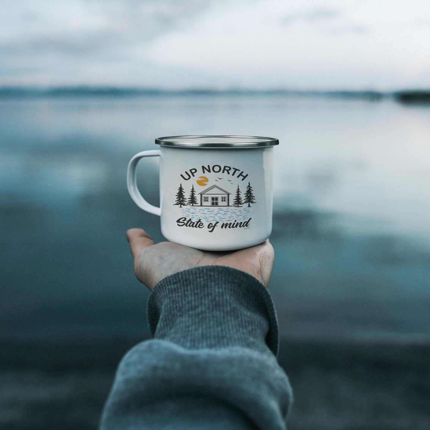 Up North State of Mind Camping Mug