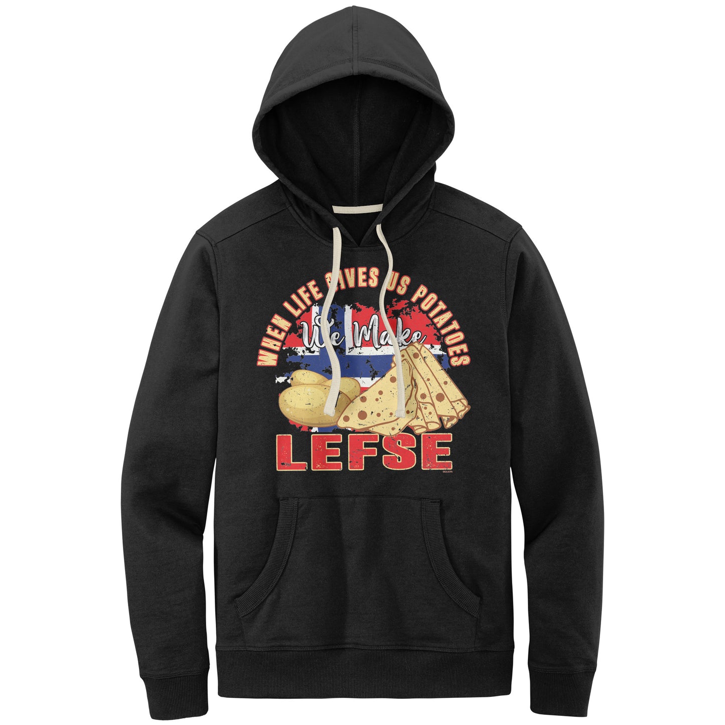 Potatoes into Lefse Minnesota Scandinavian Hoodie