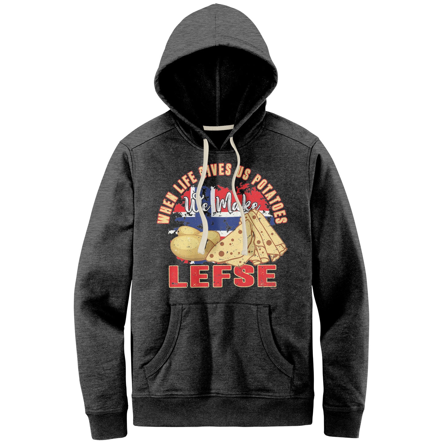 Potatoes into Lefse Minnesota Scandinavian Hoodie
