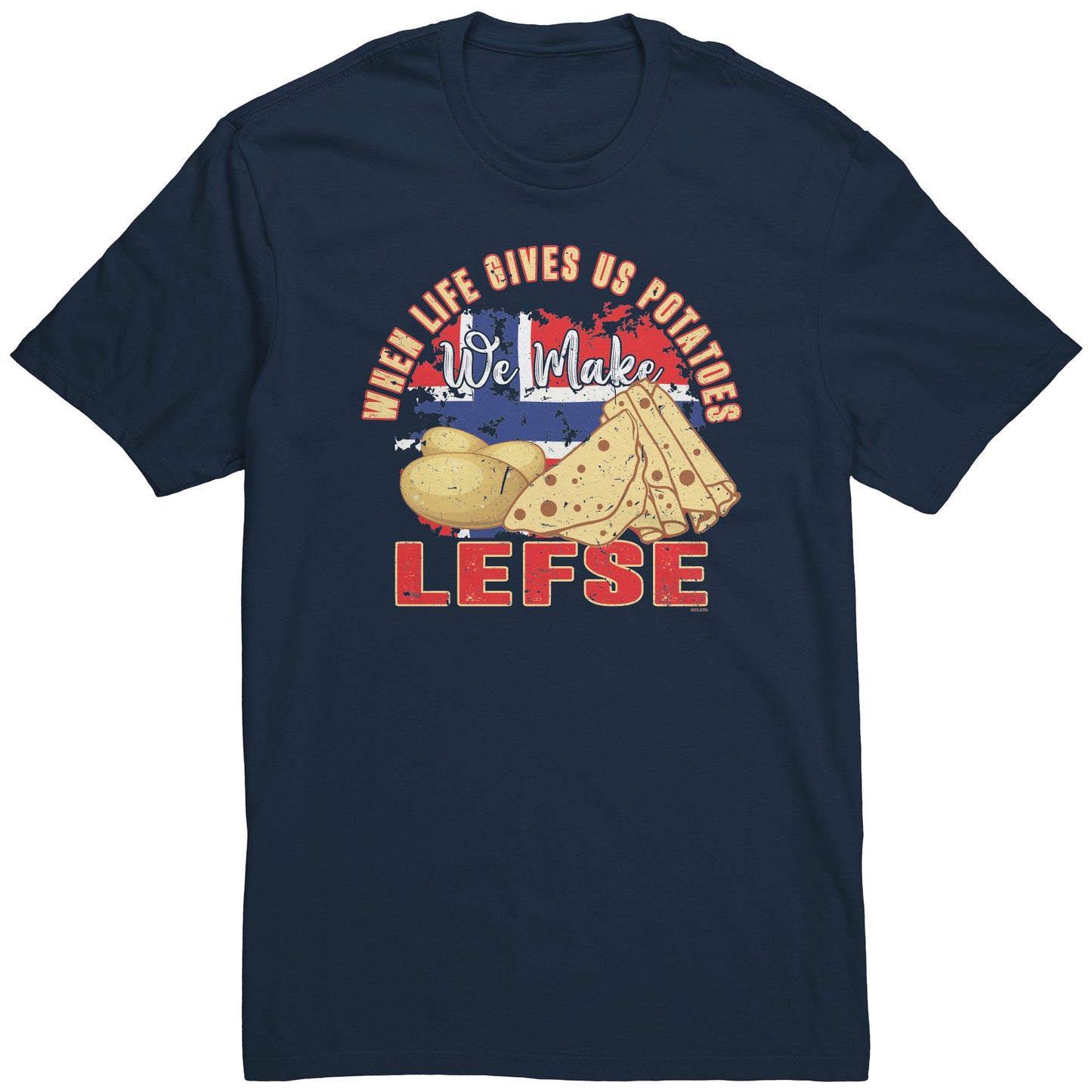 Potatoes into Lefse Minnesota Scandinavian T-Shirt