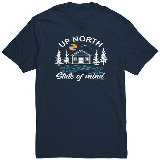 Up North State of Mind Midwest Lake Cabin T-Shirt