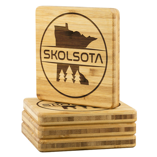SKOLSOTA - Bamboo Coaster Set
